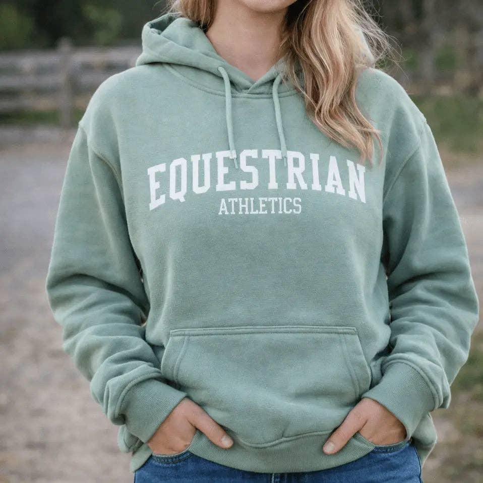 Equestrian Athletics Hoodie (Sea Foam): S