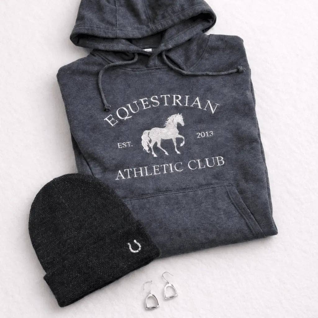 Equestrian Athletic Club Hoodie (Charcoal): S