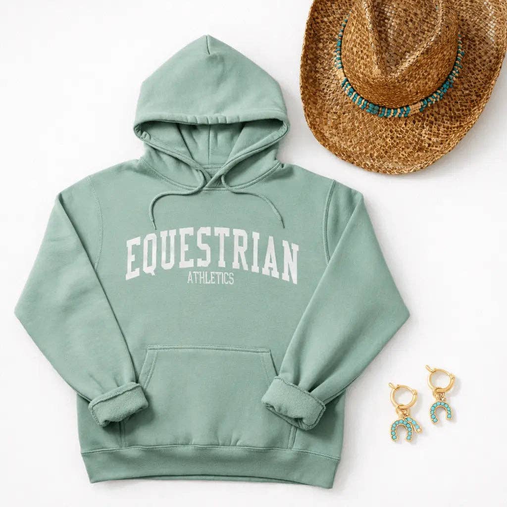 Equestrian Athletics Hoodie (Sea Foam): S