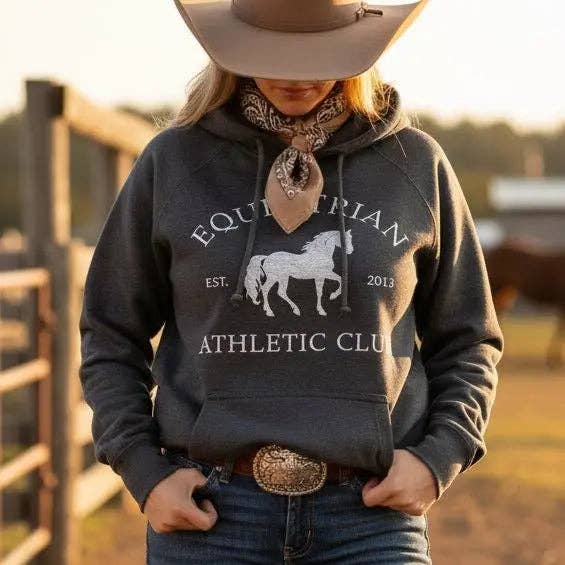 Equestrian Athletic Club Hoodie (Charcoal): S