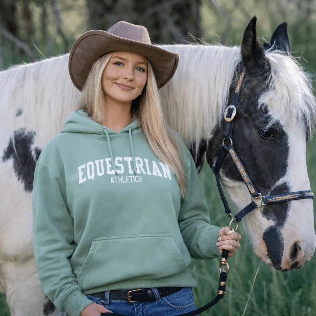 Equestrian Athletics Hoodie (Sea Foam): S