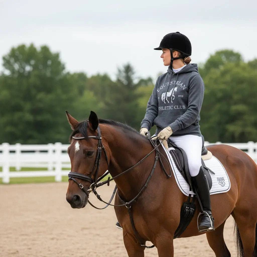 Equestrian Athletic Club Hoodie (Charcoal): S