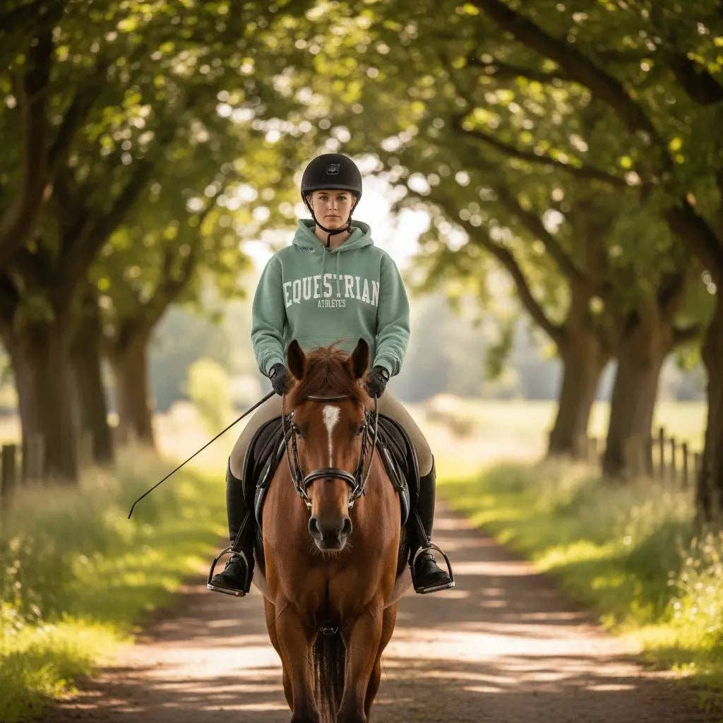 Equestrian Athletics Hoodie (Sea Foam)